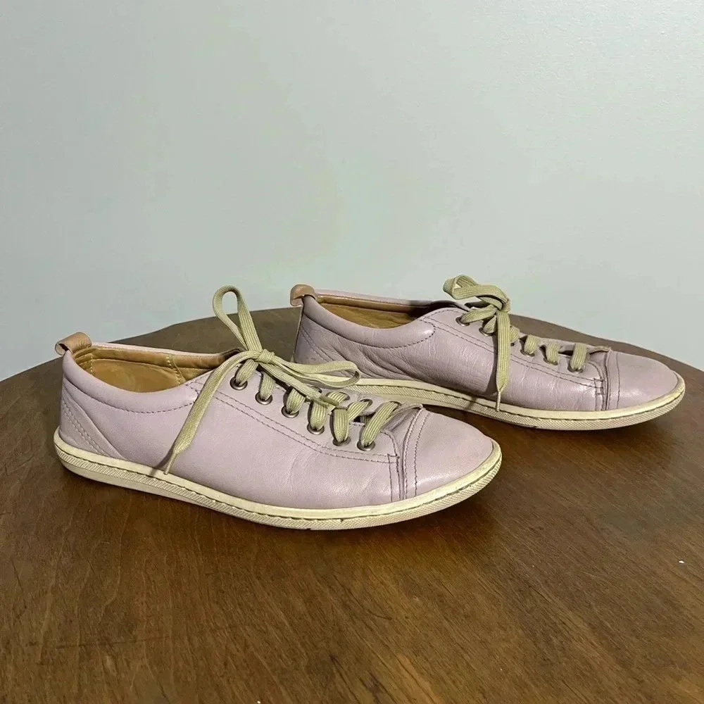 Tsonga Handmade Lilac Leather Sneakers‎ Size 40